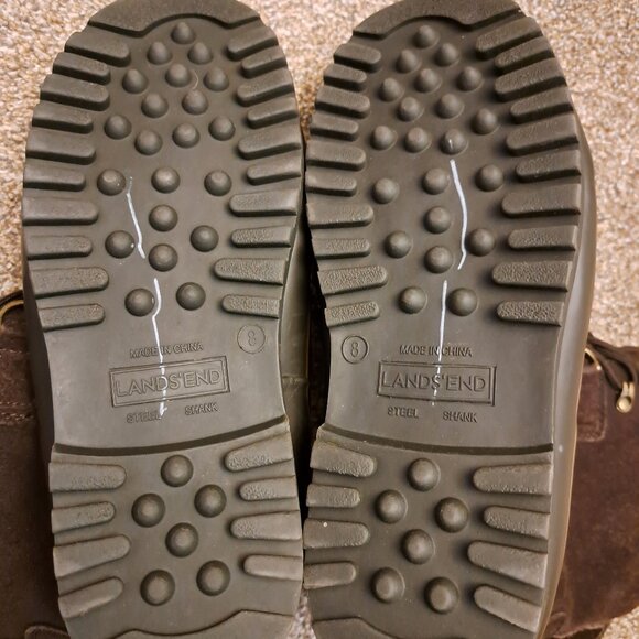 Lands' End Men's brown tall winter duck boots US 8 - Picture 4 of 12